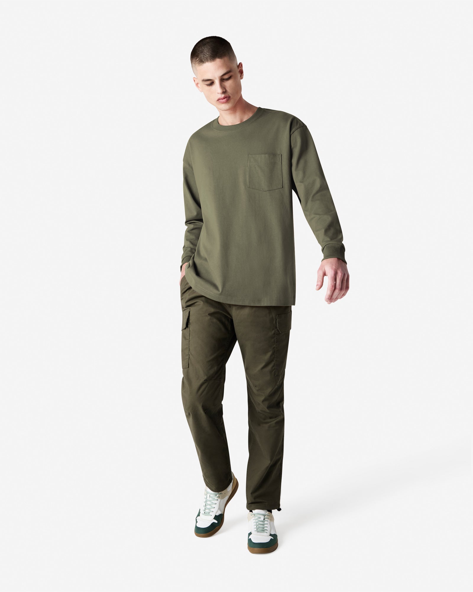 9410 American Apparel Super Heavyweight Unisex Long Sleeve Pocket T-Shirt