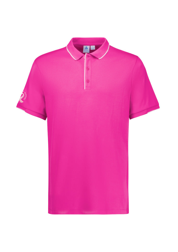 Mens Pink Short Sleeve Polo CST313MS