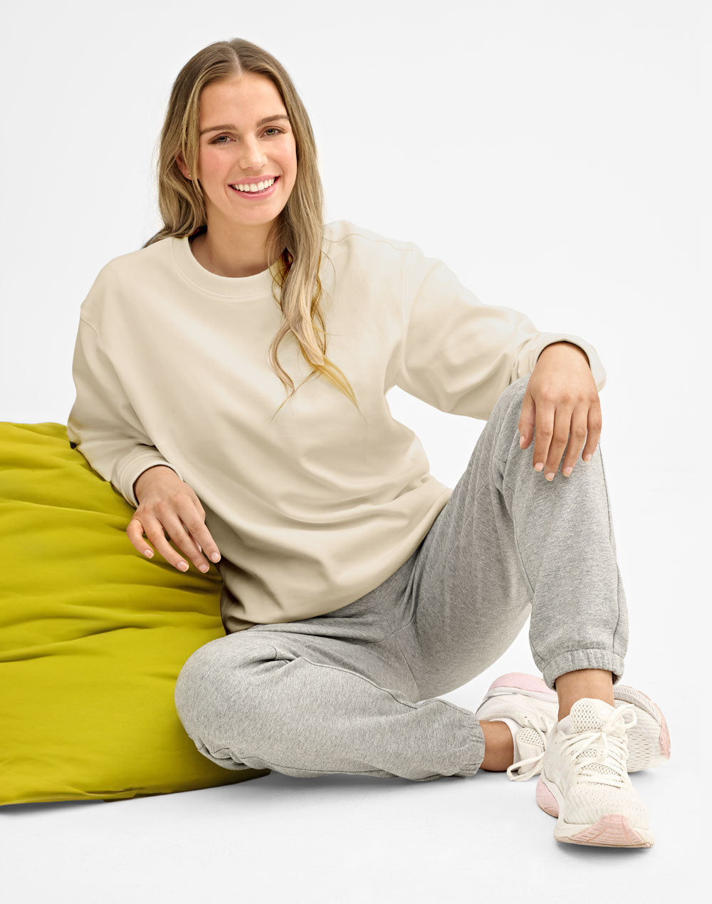 FL05 AIRLAYERED CVC CREW NECK SWEATER Unisex