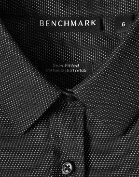 Benchmark M8400L ASCOT LADIES LONG SLEEVE DOT JACQUARD STRETCH SHIRT
