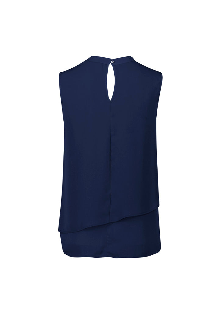 RB260LN Womens Seville Sleeveless Layered Blouse