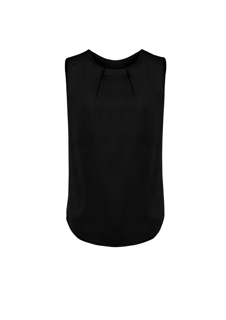 RB973LN Womens Estelle Sleeveless Pleat Detail Blouse