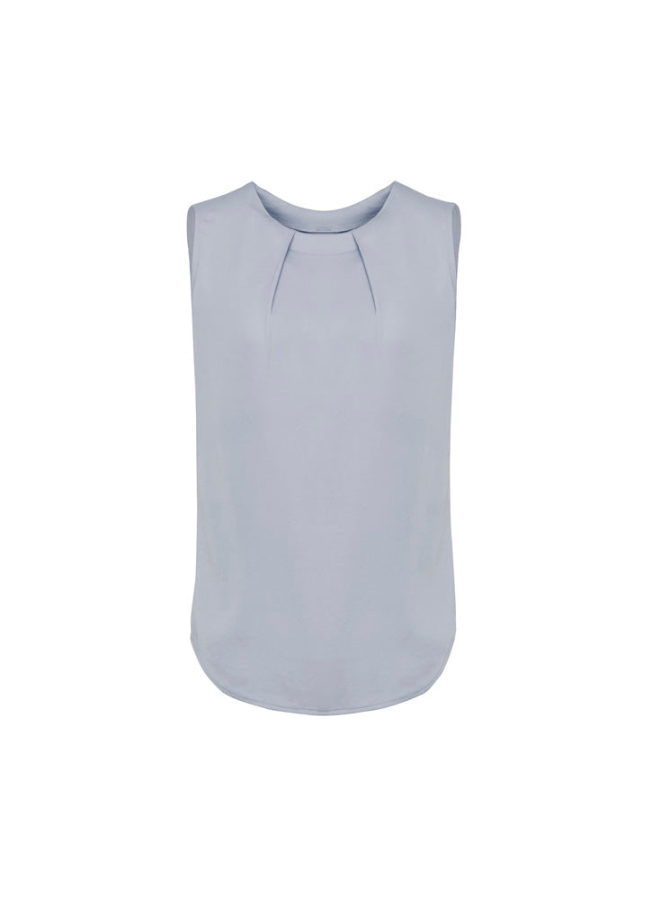 RB973LN Womens Estelle Sleeveless Pleat Detail Blouse
