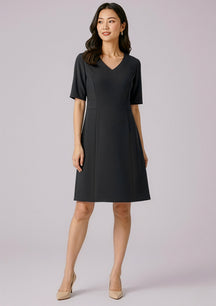 RD974L Womens Siena Extended Short Sleeve Dress