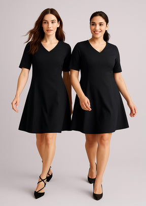 RD974L Womens Siena Extended Short Sleeve Dress