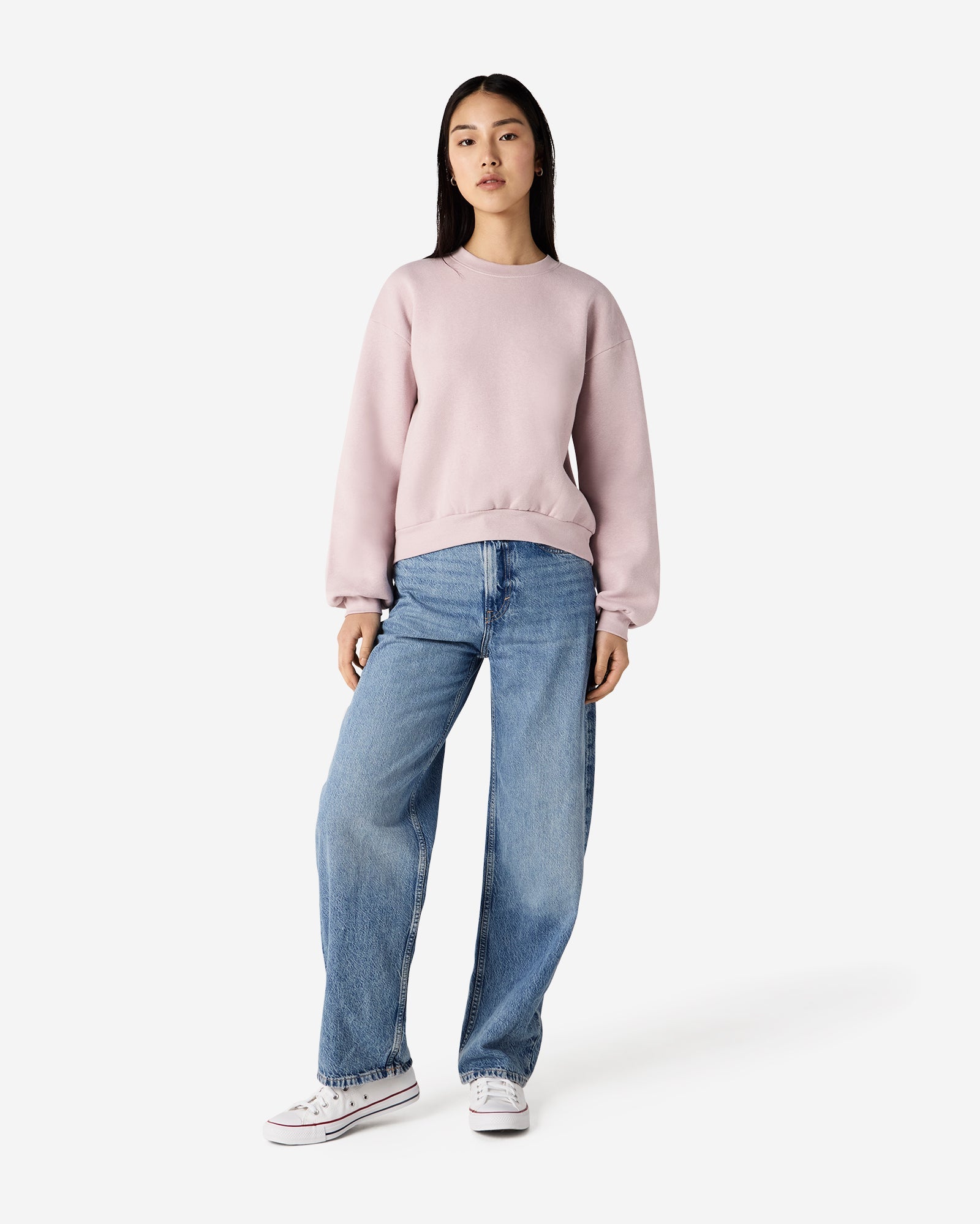 RF494 American Apparel Reflex Fleece Women's Crewneck Sweatshirt