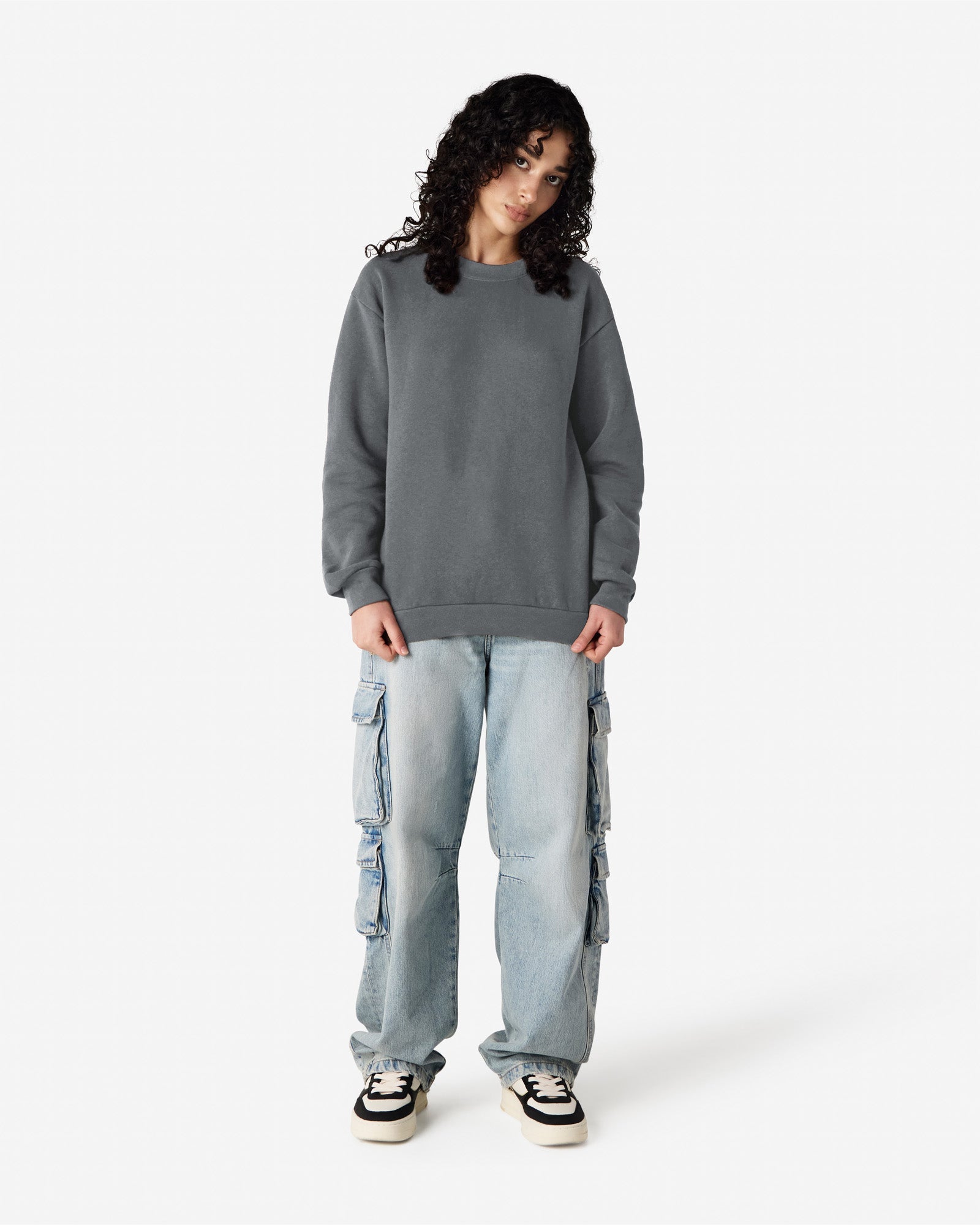 RF496 American Apparel Reflex Fleece Unisex Crewneck Sweatshirt