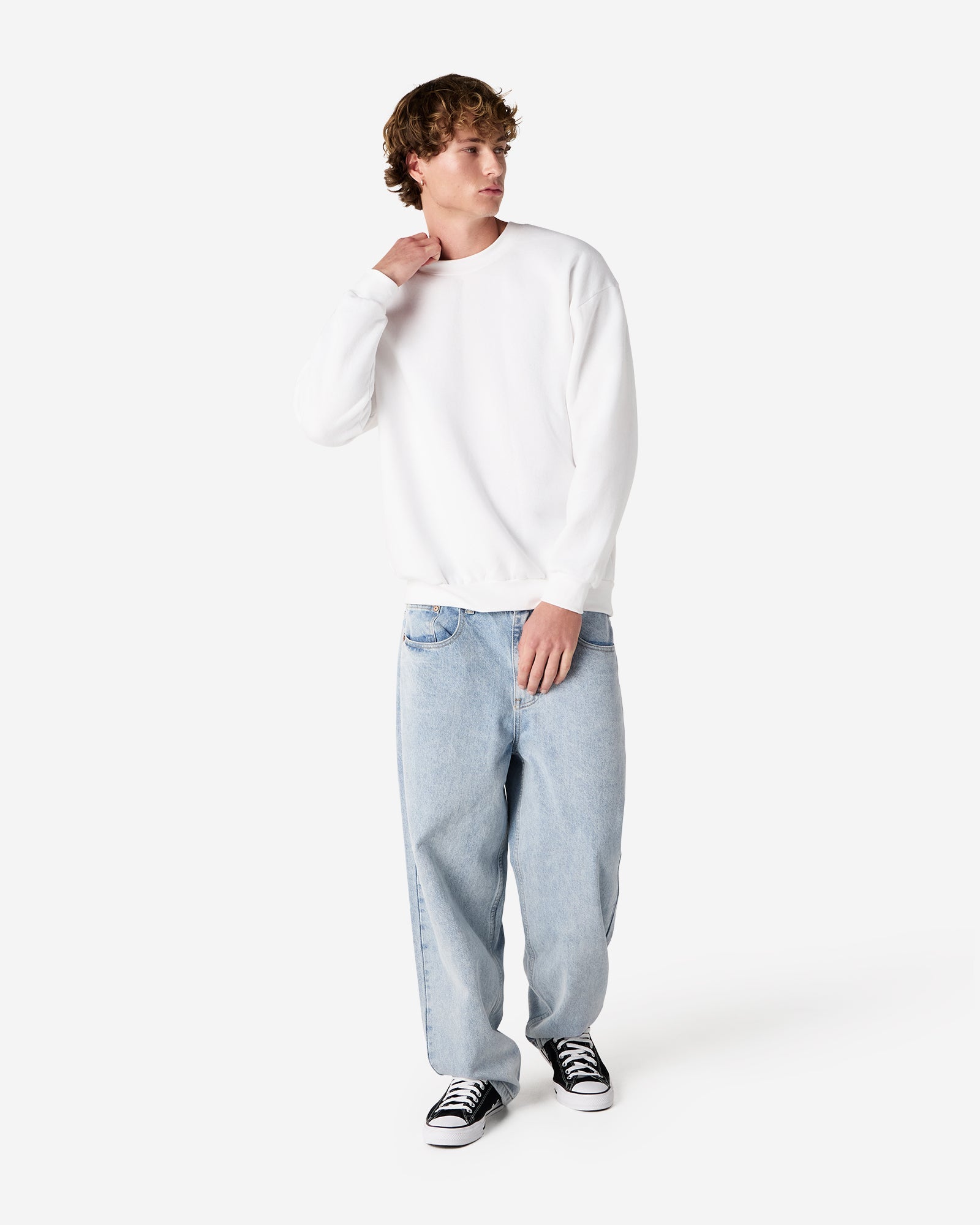 RF496 American Apparel Reflex Fleece Unisex Crewneck Sweatshirt