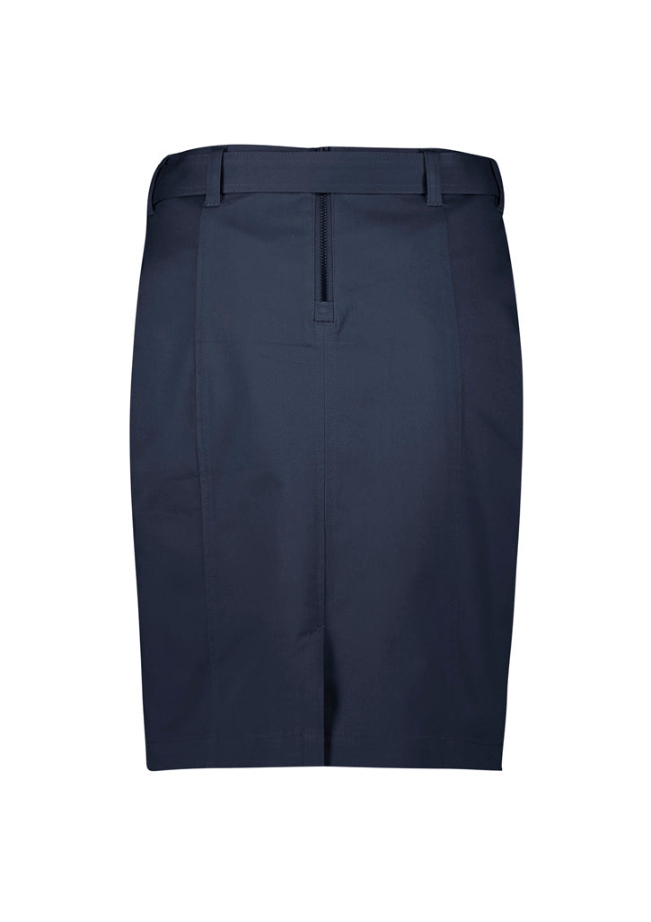RGS264L Womens Mid Waist Stretch Chino Skirt