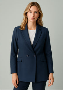 RJ400L Womens Renew Double Breasted Longline Jacket