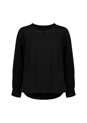 RU569LL Womens Evelyn Long Sleeve Blouse