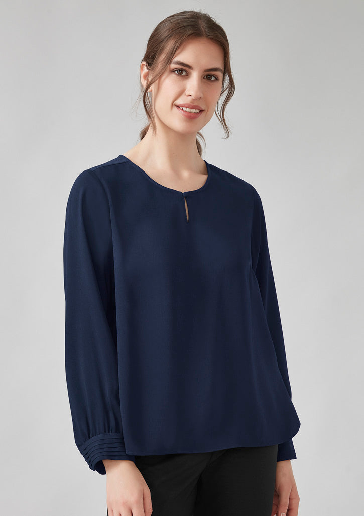 RU569LL Womens Evelyn Long Sleeve Blouse