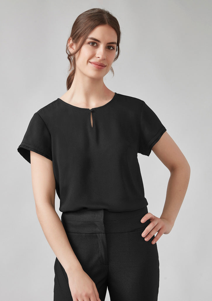 RU569LS Womens Evelyn Short Sleeve Blouse