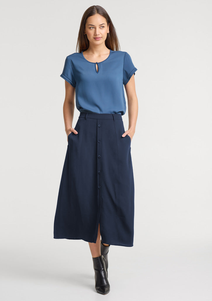 RU569LS Womens Evelyn Short Sleeve Blouse