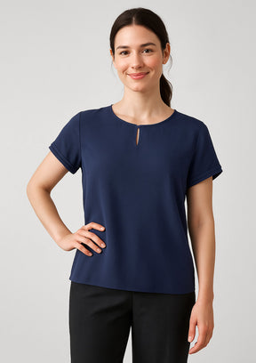 RU569LS Womens Evelyn Short Sleeve Blouse