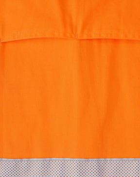 SW87 UNISEX HI-VIS COOL BREEZE CLOSED FRONT LS SHIRT WITH PERFORATED TAPE