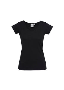 Womens Viva Short Sleeve V-Neck Tee T403L