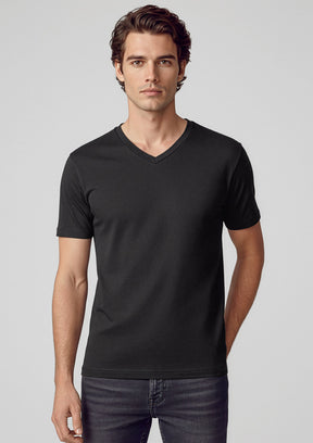 Mens Viva Short Sleeve V-Neck Tee T403M