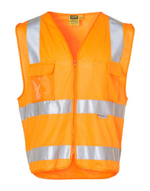 AIW SW42 Hi-Vis SAFETY VEST with ID POCKET & 3M TAPES