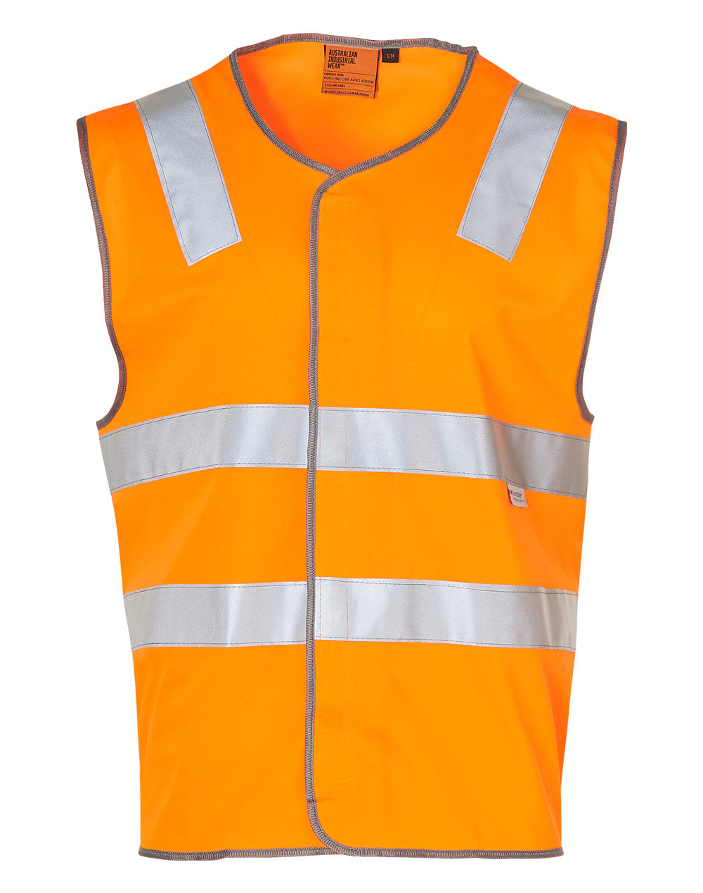3M Reflective Tape Hi Vis Safety Vest Workwear Safety Visibility L/XL / Orange
