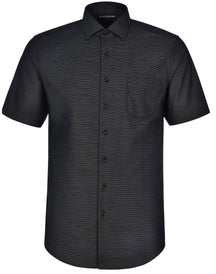 Benchmark M7400S ASCOT MENS SHORT SLEEVE DOT JACQUARD STRETCH SHIRT