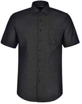 Benchmark M7400S ASCOT MENS SHORT SLEEVE DOT JACQUARD STRETCH SHIRT