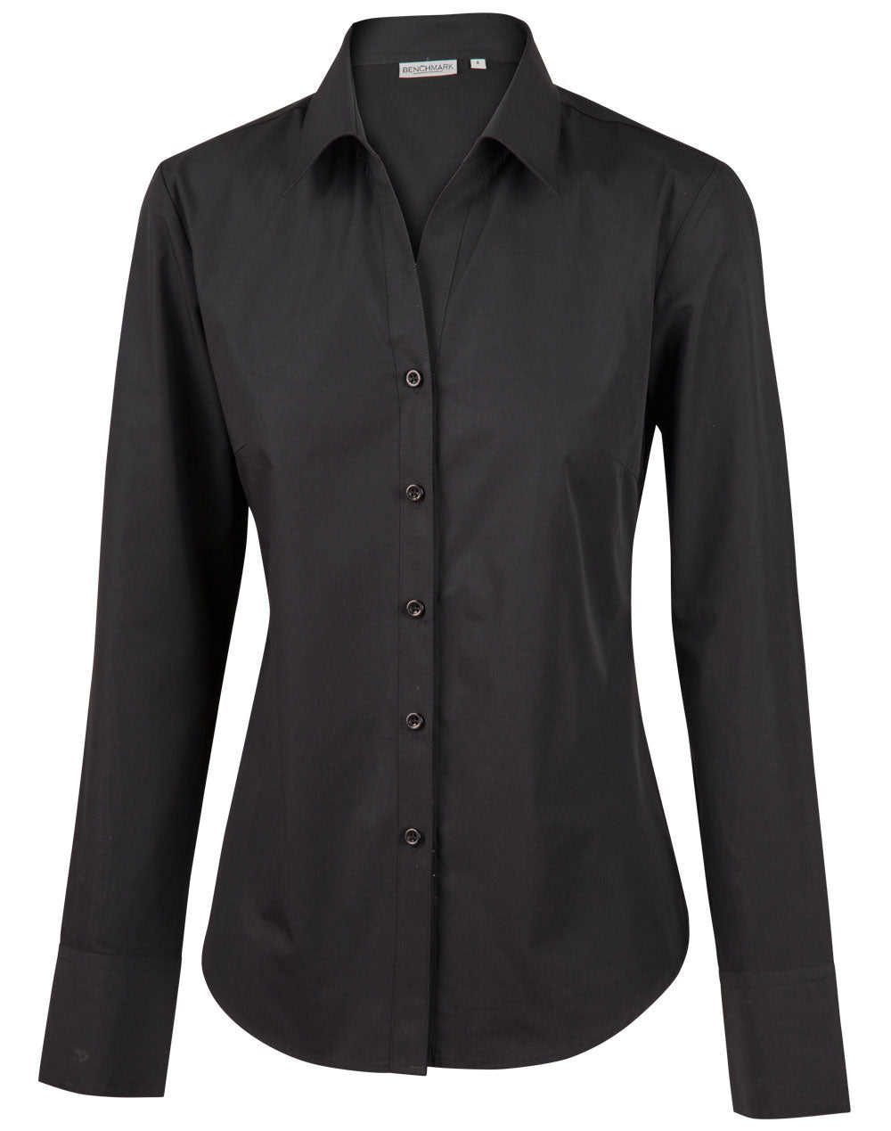 Benchmark M8100L Women's Self Stripe Long Sleeve Shirt main image 0