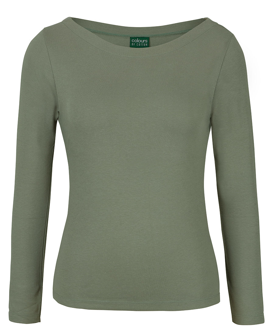 JBS C OF C L/S BOAT NECK TEE 1BTL