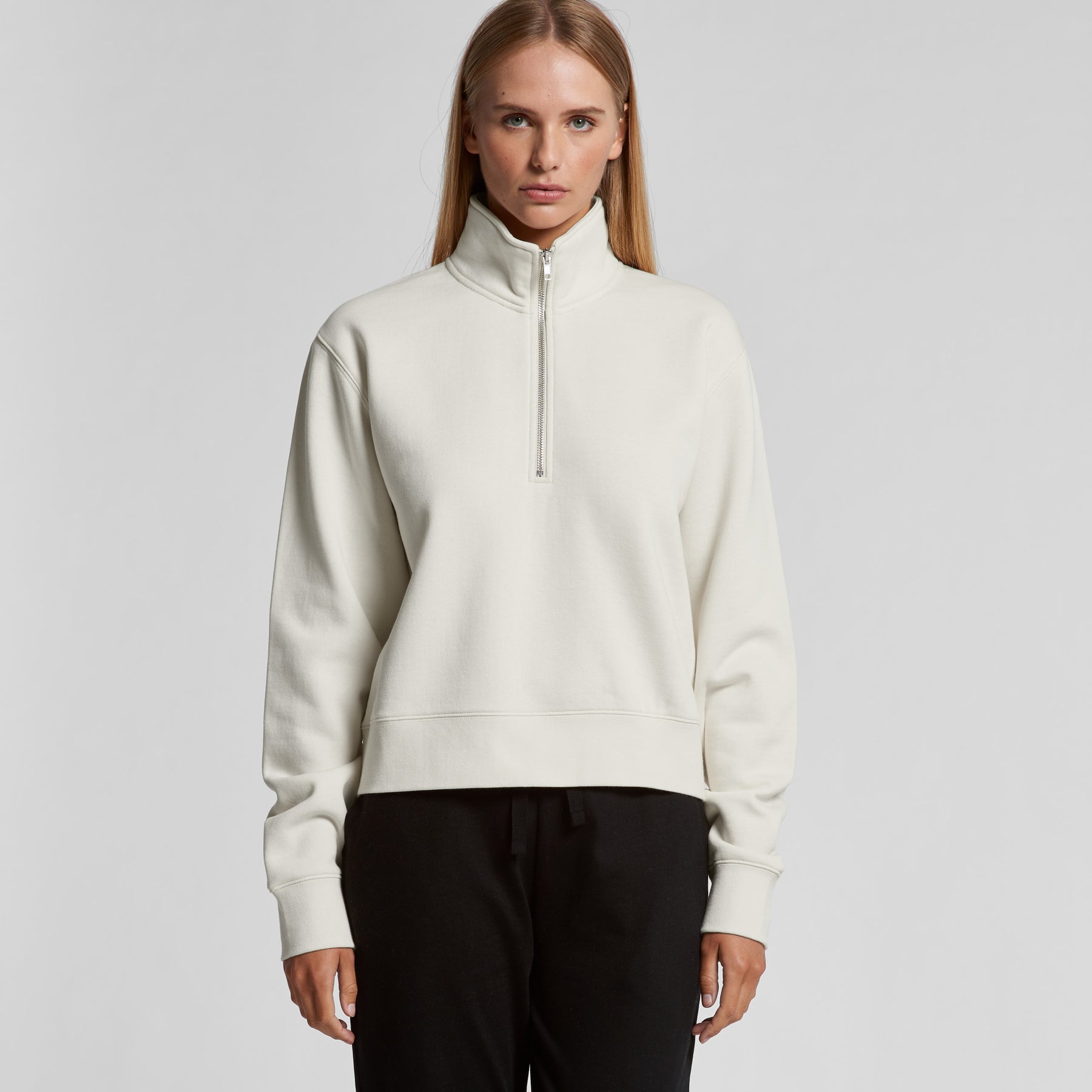 WOMENS STENCIL HALF ZIP - 4125