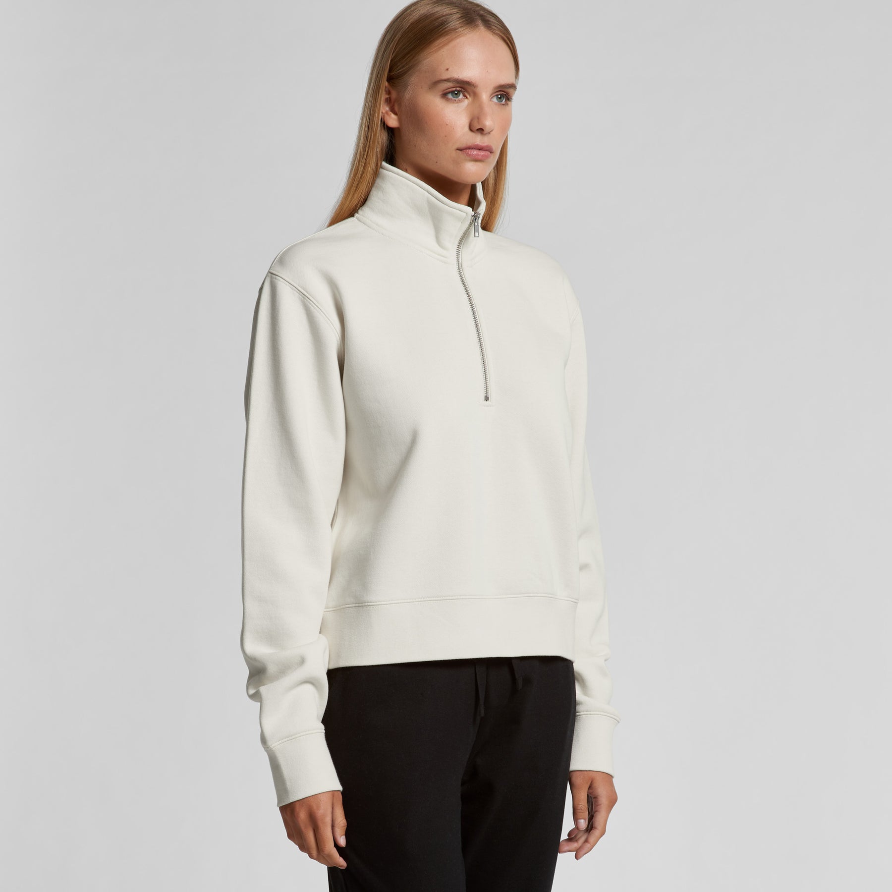WOMENS STENCIL HALF ZIP - 4125