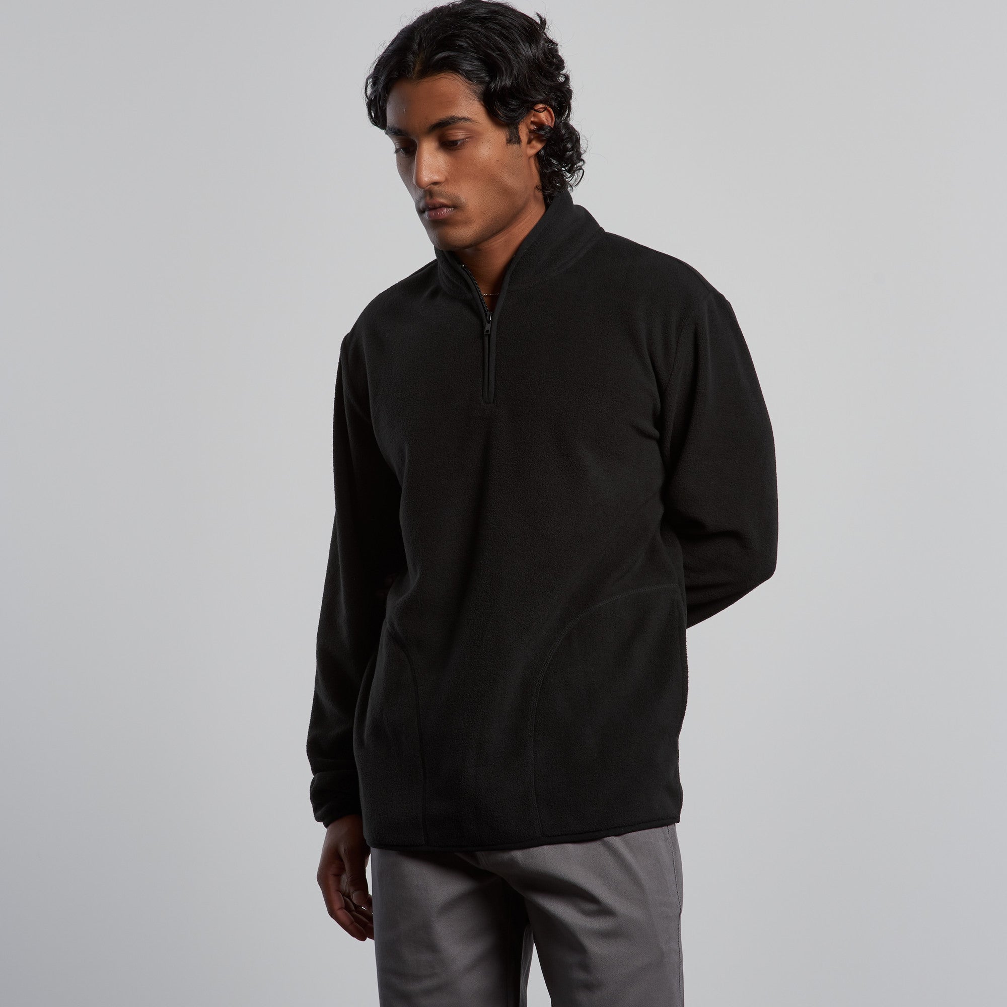 Half zip micro fleece best sale
