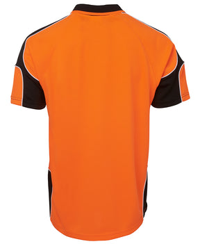 JB's Wear Hi Vis S/S Arm Panel Polo 6AP4S