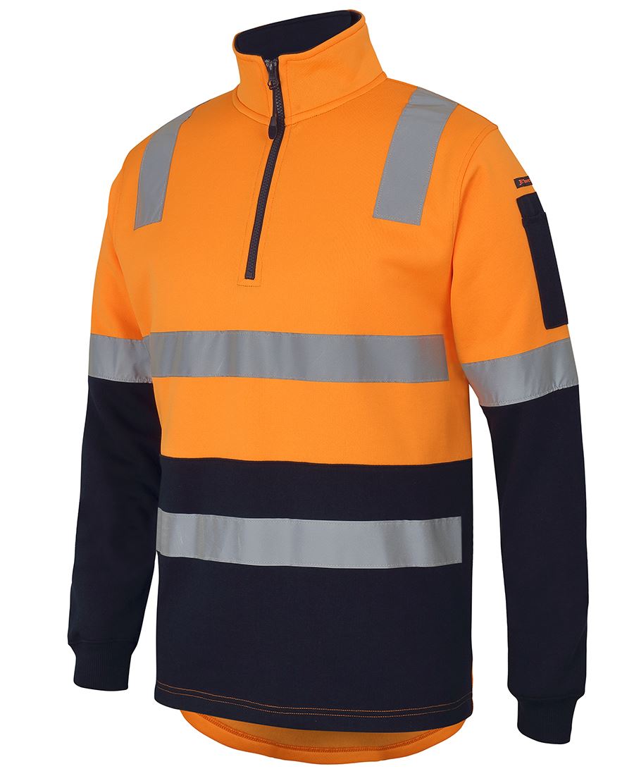 JB's Wear 1/2 ZIP AUST. RAIL (D+N) FLEECE SWEATER 6DARF