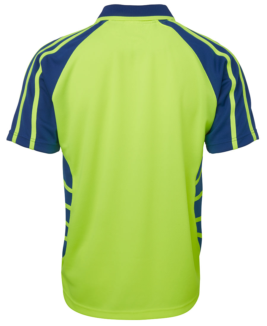 JB's Wear Hi Vis S/S Spider Polo 6HSP
