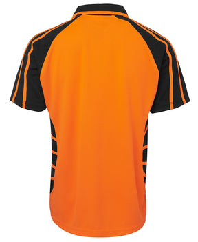JB's Wear Hi Vis S/S Spider Polo 6HSP