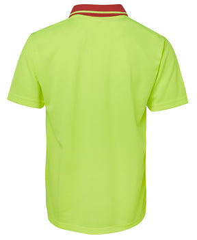 Adults Hi Vis Non Cuff Traditional Polo 6HVNC