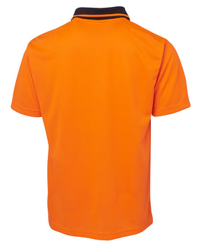 Adults Hi Vis Non Cuff Traditional Polo 6HVNC