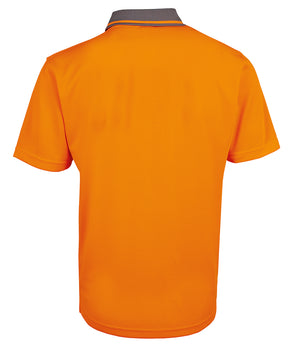 Adults Hi Vis Non Cuff Traditional Polo 6HVNC