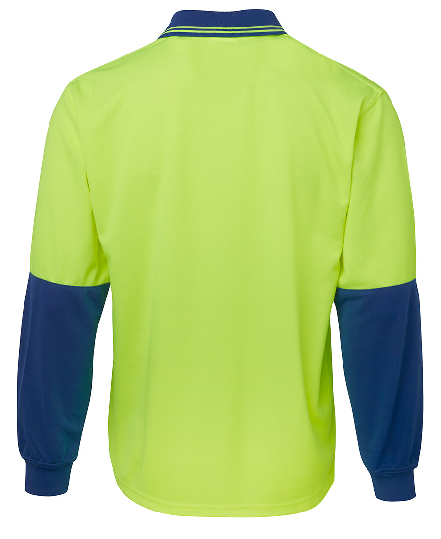 JB's Wear Hi Vis L/S Trad Polo 6HVPL