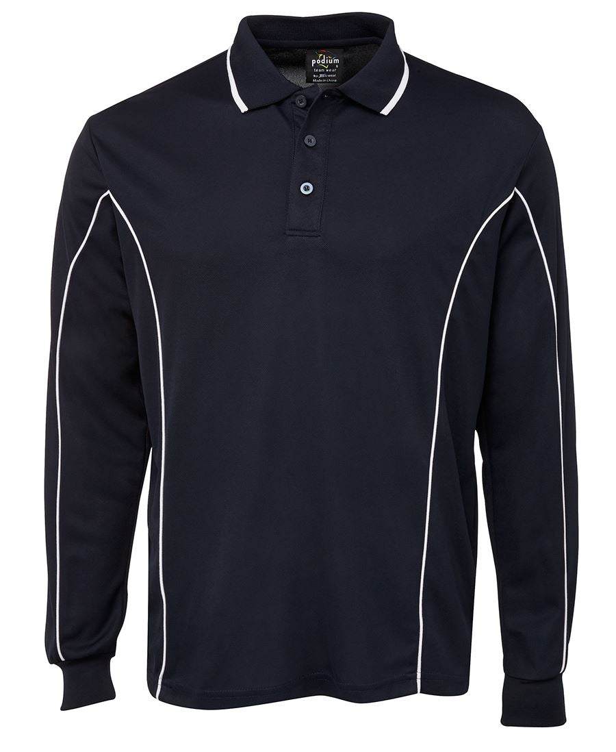 JBS PODIUM L/S PIPING POLO 7PIPL