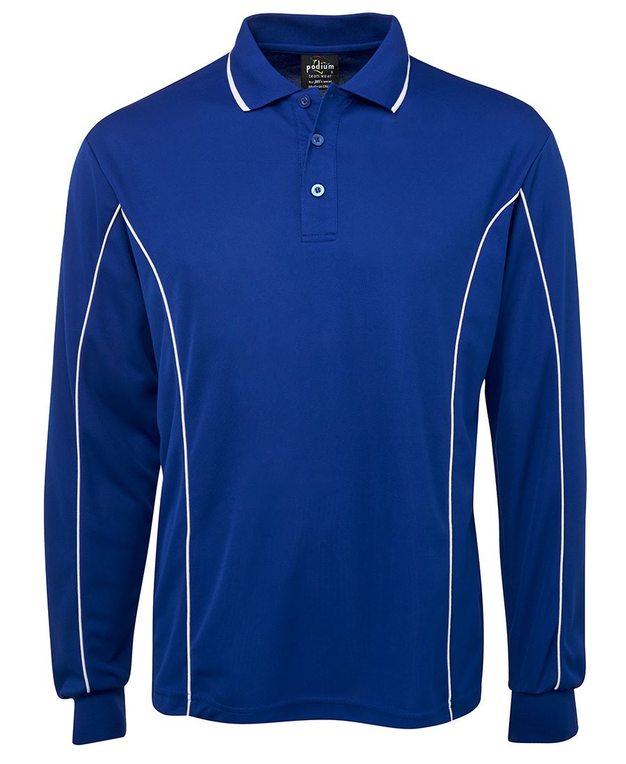 JBS PODIUM L/S PIPING POLO 7PIPL