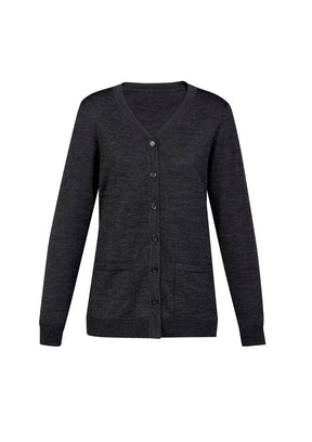 BIZ CARE WOMENS BUTTON FRONT CARDIGAN CK045LC