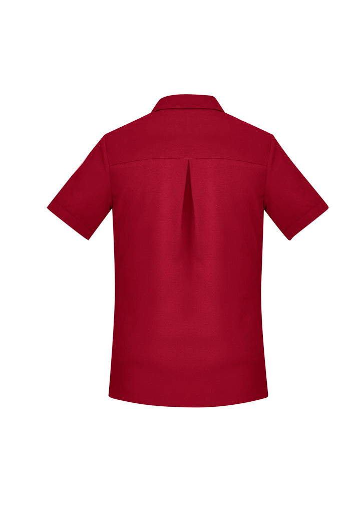 BIZ CARE WOMENS FLORENCE SHORT SLEEVE SHIRT CS947LS