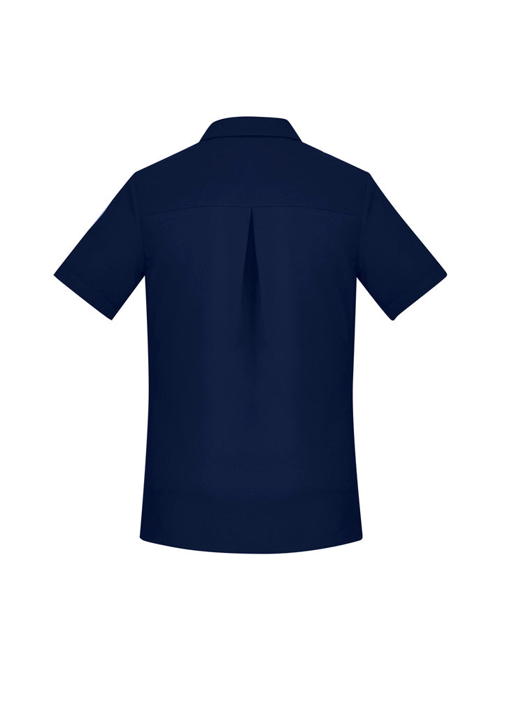 BIZ CARE WOMENS FLORENCE SHORT SLEEVE SHIRT CS947LS