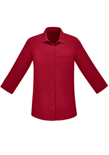 BIZ CARE WOMENS FLORENCE 3/4 SLEEVE SHIRT CS951LT