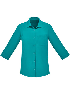 BIZ CARE WOMENS FLORENCE 3/4 SLEEVE SHIRT CS951LT