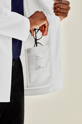 BIZ CARE MENS HOPE CROPPED LAB COAT CC144MC