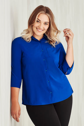 BIZ CARE WOMENS FLORENCE 3/4 SLEEVE SHIRT CS951LT