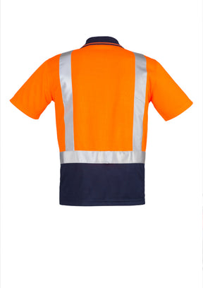 Syzmik Mens Hi Vis Spliced Polo - Short Sleeve Shoulder Taped ZH233