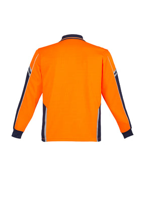 Syzmik Mens Hi Vis Squad L/S Polo ZH238